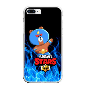 Чехол для iPhone 7Plus/8 Plus матовый с принтом BRAWL STARS EL BROWN в Кировске, Силикон | Область печати: задняя сторона чехла, без боковых панелей | bib | brawl stars | colt | crow | el brown | leon | leon shark | max | moba | sally leon | shark | акула | берли | биби | бравл старс | браун | ворон | жанр | игра | кольт | леон | леон акула | макс | нита | шелли