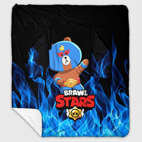 Плед с рукавами с принтом BRAWL STARS EL BROWN в Кировске, 100% полиэстер | Закругленные углы, все края обработаны. Ткань не мнется и не растягивается. Размер 170*145 | bib | brawl stars | colt | crow | el brown | leon | leon shark | max | moba | sally leon | shark | акула | берли | биби | бравл старс | браун | ворон | жанр | игра | кольт | леон | леон акула | макс | нита | шелли