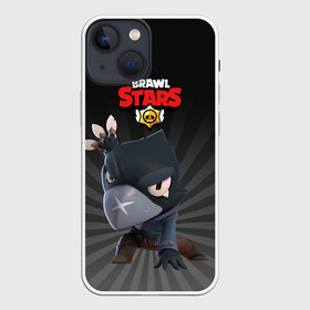 Чехол для iPhone 13 mini с принтом Brawl Stars Crow в Кировске,  |  | brawl stars | bull | colt | crow | leon | leon shark | shark | stars | акула | берли | ворон | динамайк | кольт | леон | леон акула | нита | спайк | шелли | эль примо