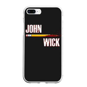 Чехол для iPhone 7Plus/8 Plus матовый с принтом John Wick в Кировске, Силикон | Область печати: задняя сторона чехла, без боковых панелей | baba yaga | chapter | franchise | halle berry | john wick | keanu reeves | parabellum | баба яга | глава | джон уик 3 | киану ривз | парабеллум | франшиза