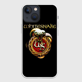 Чехол для iPhone 13 mini с принтом Whitesnake в Кировске,  |  | Тематика изображения на принте: blues rockglam metalheavy metal | david coverdale | hard rock | whitesnake | белая змея | блюз рок | глэм метал | дэвид ковердэйл | змея | хард рок | хеви метал