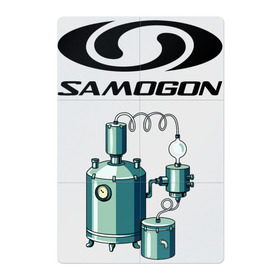 Магнитный плакат 2Х3 с принтом SAMOGON в Кировске, Полимерный материал с магнитным слоем | 6 деталей размером 9*9 см | Тематика изображения на принте: salomon | прикол | приколы | самогон | шутка | юмор