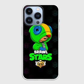 Чехол для iPhone 13 Pro с принтом BRAWL STARS LEON. в Кировске,  |  | Тематика изображения на принте: bib | brawl stars | colt | crow | el brown | leon | leon shark | max | moba | sally leon | shark | акула | берли | биби | бравл старс | браун | ворон | жанр | игра | кольт | леон | леон акула | макс | нита | шелли