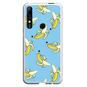 Чехол для Honor P Smart Z с принтом Banana art в Кировске, Силикон | Область печати: задняя сторона чехла, без боковых панелей | Тематика изображения на принте: banana | pop art | банан | бананы | поп арт