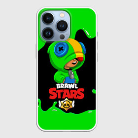 Чехол для iPhone 13 Pro с принтом BRAWL STARS LEON. в Кировске,  |  | Тематика изображения на принте: bib | brawl stars | colt | crow | el brown | leon | leon shark | max | moba | sally leon | shark | акула | берли | биби | бравл старс | браун | ворон | жанр | игра | кольт | леон | леон акула | макс | нита | шелли