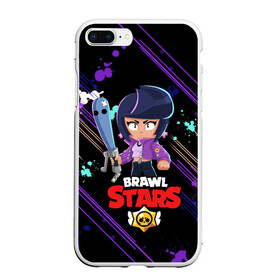 Чехол для iPhone 7Plus/8 Plus матовый с принтом BRAWL STARS BIBI в Кировске, Силикон | Область печати: задняя сторона чехла, без боковых панелей | bib | brawl stars | colt | crow | el brown | leon | leon shark | max | moba | sally leon | shark | акула | берли | биби | бравл старс | браун | ворон | жанр | игра | кольт | леон | леон акула | макс | нита | шелли