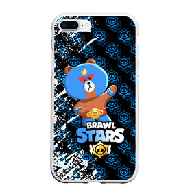 Чехол для iPhone 7Plus/8 Plus матовый с принтом BRAWL STARS EL BROWN в Кировске, Силикон | Область печати: задняя сторона чехла, без боковых панелей | bib | brawl stars | colt | crow | el brown | leon | leon shark | max | moba | sally leon | shark | акула | берли | биби | бравл старс | браун | ворон | жанр | игра | кольт | леон | леон акула | макс | нита | шелли