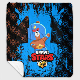 Плед с рукавами с принтом BRAWL STARS EL BROWN в Кировске, 100% полиэстер | Закругленные углы, все края обработаны. Ткань не мнется и не растягивается. Размер 170*145 | bib | brawl stars | colt | crow | el brown | leon | leon shark | max | moba | sally leon | shark | акула | берли | биби | бравл старс | браун | ворон | жанр | игра | кольт | леон | леон акула | макс | нита | шелли