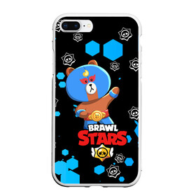 Чехол для iPhone 7Plus/8 Plus матовый с принтом BRAWL STARS EL BROWN в Кировске, Силикон | Область печати: задняя сторона чехла, без боковых панелей | bib | brawl stars | colt | crow | el brown | leon | leon shark | max | moba | sally leon | shark | акула | берли | биби | бравл старс | браун | ворон | жанр | игра | кольт | леон | леон акула | макс | нита | шелли