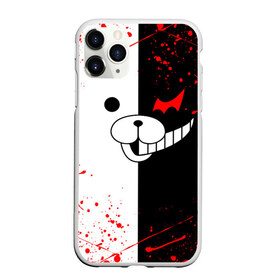 Чехол для iPhone 11 Pro матовый с принтом MONOKUMA в Кировске, Силикон |  | anime | bear | black  white | danganronpa | kurokuma | monodam | monokuma | monomi | monotaro | rabbit | school | shirokuma | аниме | главарь | мoноми | монокума | черно белый | школа