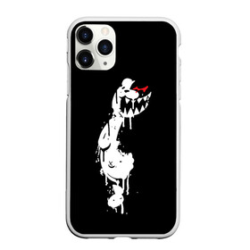 Чехол для iPhone 11 Pro Max матовый с принтом MONOKUMA в Кировске, Силикон |  | anime | bear | black | danganronpa | japan | monokuma | white | аниме | белое | медведь | монокума | черное | япония