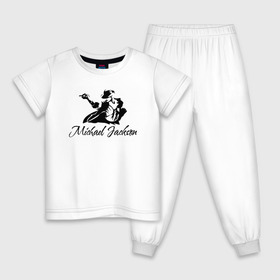 Детская пижама хлопок с принтом Танцующий в Кировске, 100% хлопок |  брюки и футболка прямого кроя, без карманов, на брюках мягкая резинка на поясе и по низу штанин
 | майкл джексон чёрно белый силуэт