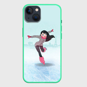 Чехол для iPhone 13 с принтом Фигурное катание в Кировске,  |  | figure skating | коньки | конькобежный спорт | фигурное катание