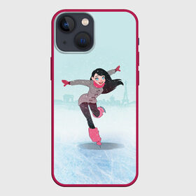 Чехол для iPhone 13 mini с принтом Фигурное катание в Кировске,  |  | figure skating | коньки | конькобежный спорт | фигурное катание