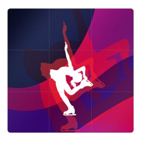 Магнитный плакат 3Х3 с принтом Фигурное катание в Кировске, Полимерный материал с магнитным слоем | 9 деталей размером 9*9 см | figure skating | коньки | конькобежный спорт | фигурное катание