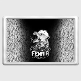 Магнит 45*70 с принтом Fenrir в Кировске, Пластик | Размер: 78*52 мм; Размер печати: 70*45 | Тематика изображения на принте: fenrir | viking | vikings | викинг | викинги | волк | мех | мифология. русь | оскал | скандинавы | славяне | собака | фенрир | шерсть | язычник