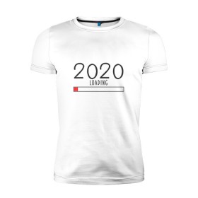 Мужская футболка премиум с принтом Загрузка 2020 года в Кировске, 92% хлопок, 8% лайкра | приталенный силуэт, круглый вырез ворота, длина до линии бедра, короткий рукав | 