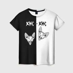 Женская футболка 3D с принтом Кис-Кис в Кировске, 100% полиэфир ( синтетическое хлопкоподобное полотно) | прямой крой, круглый вырез горловины, длина до линии бедер | com | kiskisnotdead | группа | девушки | дуэт | кис | мамбл | панк | поп | рок