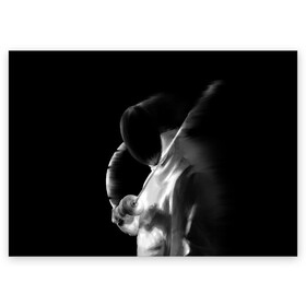 Поздравительная открытка с принтом Fencer в Кировске, 100% бумага | плотность бумаги 280 г/м2, матовая, на обратной стороне линовка и место для марки
 | fencer | fencing | артистическое фехтование | боевое фехтование | историческое фехтование | спорт | спортивное фехтование | сценическое фехтование | фехтовальщик | фехтование
