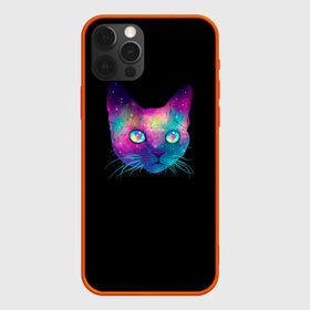 Чехол для iPhone 12 Pro Max с принтом Котейка в Кировске, Силикон |  | cat | space | глаза | голова | животное | звезды | космос | кот | кошка | усы