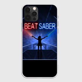 Чехол для iPhone 12 Pro Max с принтом Beat Saber в Кировске, Силикон |  | 3d | 3д | beat | saber | виртуальная | игра | реальность | ритм