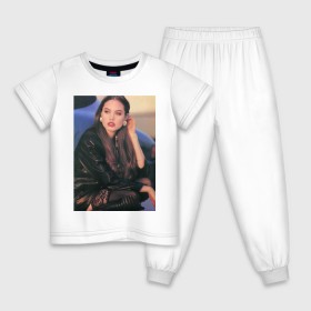 Детская пижама хлопок с принтом Анджелина Джоли в Кировске, 100% хлопок |  брюки и футболка прямого кроя, без карманов, на брюках мягкая резинка на поясе и по низу штанин
 | актриса | анджелина | голливуд | джоли | знаменитости | миссис смит