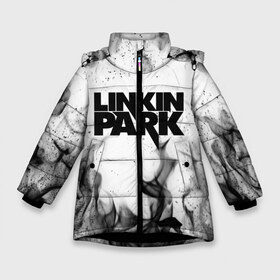 Зимняя куртка для девочек 3D с принтом LINKIN PARK в Кировске, ткань верха — 100% полиэстер; подклад — 100% полиэстер, утеплитель — 100% полиэстер. | длина ниже бедра, удлиненная спинка, воротник стойка и отстегивающийся капюшон. Есть боковые карманы с листочкой на кнопках, утяжки по низу изделия и внутренний карман на молнии. 

Предусмотрены светоотражающий принт на спинке, радужный светоотражающий элемент на пуллере молнии и на резинке для утяжки. | chester bennington | linkin park | mike shinoda | линкин парк