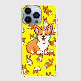 Чехол для iPhone 13 Pro с принтом Corgi в Кировске,  |  | corgi | dog | dogs | волшебство | единорог | корги | мило | радуга | собаки | собачки