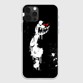 Чехол для iPhone 12 Pro Max с принтом Monokuma paint в Кировске, Силикон |  | Тематика изображения на принте: danganronpa | eye | monokuma | paint | аватар | антагонист | брызги | глаз | игрушка | краска | медведь | монокума | мягкая | панда | потёки | робот