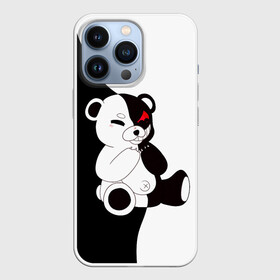 Чехол для iPhone 13 Pro с принтом MONOKUMA сидит в Кировске,  |  | Тематика изображения на принте: danganronpa | eye | monokuma | аватар | антагонист | глаз | игрушка | медведь | монокума | мягкая | панда | робот