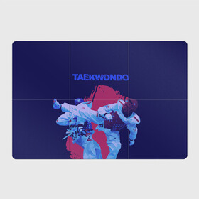 Магнитный плакат 3Х2 с принтом Taekwondo в Кировске, Полимерный материал с магнитным слоем | 6 деталей размером 9*9 см | taekwondo | восточные единоборства | единоборства | теквондо | тхэквондо | тэквондо