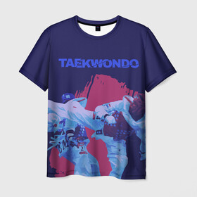 Мужская футболка 3D с принтом Taekwondo в Кировске, 100% полиэфир | прямой крой, круглый вырез горловины, длина до линии бедер | taekwondo | восточные единоборства | единоборства | теквондо | тхэквондо | тэквондо