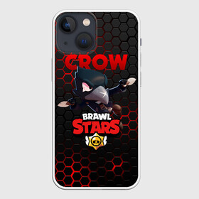 Чехол для iPhone 13 mini с принтом BRAWL STARS CROW | ВОРОН   СТАЛЬНАЯ БРОНЯ в Кировске,  |  | bibi | brawl stars | crow | el brown | leon | leon shark | max | sally leon | shark | stars | акула | биби | ворон | леон