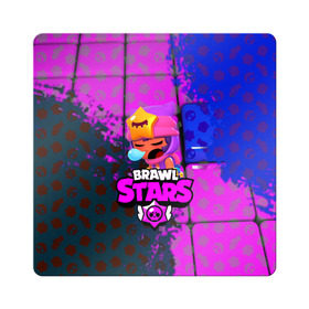 Магнит виниловый Квадрат с принтом BRAWL STARS СЭНДИ в Кировске, полимерный материал с магнитным слоем | размер 9*9 см, закругленные углы | 8 bit | bibi | brawl stars | brock | bull | crow | dinomike | el primo | leon | mobile game | nita | poko | ricochet | stars | tara | бравл старс | ворон | леон | мобильные игры
