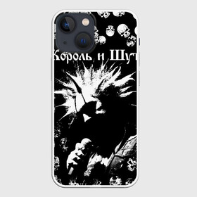 Чехол для iPhone 13 mini с принтом Король и Шут + Анархия (спина) в Кировске,  |  | punk | rock | skull | киш | король | король и шут | михаил горшенев | панки | рок | русский рок | черепа | шут