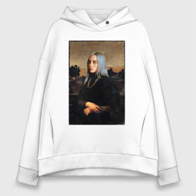 Женское худи Oversize хлопок с принтом Billie Eilish Mona Lisa в Кировске, френч-терри — 70% хлопок, 30% полиэстер. Мягкий теплый начес внутри —100% хлопок | боковые карманы, эластичные манжеты и нижняя кромка, капюшон на магнитной кнопке | at | billie | don’t | eilish | electronic | eyes | me | music | ocean | pirate | smile | synthpop | usa | айлиш | билли | музыка | пайрэт | синти поп | сша | электронная | электропоп