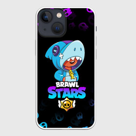 Чехол для iPhone 13 mini с принтом BRAWL STARS LEON SHARK в Кировске,  |  | brawl stars | crow | leon | leon shark | leon werewolf | sally leon | shark | stars | werewolf | акула | берли | ворон | леон | леон акула | оборотень | оборотень леон | спайк | эль примо