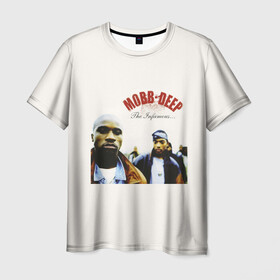 Мужская футболка 3D с принтом Mobb Deep: The Infamous в Кировске, 100% полиэфир | прямой крой, круглый вырез горловины, длина до линии бедер | havoc | hip hop | mobb deep | prodigy | rap | the infamous | маб дип | мобб дипп | продиджи