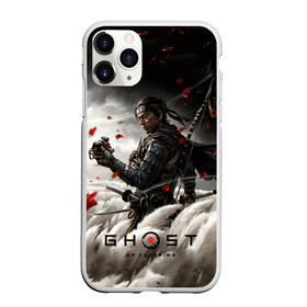 Чехол для iPhone 11 Pro Max матовый с принтом Ghost of Tsushima в Кировске, Силикон |  | action | adventure | game | ghost | japan | samurai | tsushima | игра | призрак | приключение | самурай | тень | цусима | экшн | япония