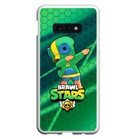 Чехол для Samsung S10E с принтом Brawl Stars Leon Dab в Кировске, Силикон | Область печати: задняя сторона чехла, без боковых панелей | brawl | computer | dab | dance | game | gesture | hero | leon | main | moba | stars | герой | главный | даб | драки | жест | звезды | игра | компьютерная | лев | моба | танец