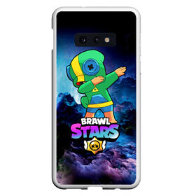 Чехол для Samsung S10E с принтом Brawl Stars Leon Dab в Кировске, Силикон | Область печати: задняя сторона чехла, без боковых панелей | Тематика изображения на принте: brawl | computer | dab | dance | game | gesture | hero | leon | main | moba | stars | герой | главный | даб | драки | жест | звезды | игра | компьютерная | лев | моба | танец