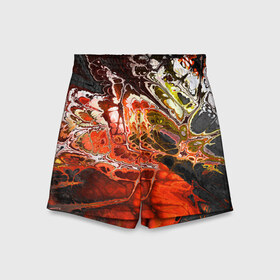 Детские спортивные шорты 3D с принтом Nu abstracts art в Кировске,  100% полиэстер
 | пояс оформлен широкой мягкой резинкой, ткань тянется
 | abstract | art | digital | horror | абстракция | арт | фрактал | хоррор | цифровой