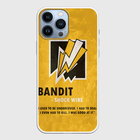 Чехол для iPhone 13 Pro Max с принтом Bandit (R6s) в Кировске,  |  | art | bandit | game | logo | rainbow | shooter | siege | six | ubisoft | арт | бандит | игра | игры | компьютерные | лого | оперативник | осада | персонаж | радуга 6 | шутер
