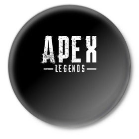 Значок с принтом Apex Legends в Кировске,  металл | круглая форма, металлическая застежка в виде булавки | apex | game | legends | titanfall | апекс | апекс легендс | игра | легендс | шутер