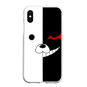 Чехол для iPhone XS Max матовый с принтом Monokuma в Кировске, Силикон | Область печати: задняя сторона чехла, без боковых панелей | anime | character | dangan ronpa | kawai | manga | аниме | анимэ | глаз | данганронпа | двухцветная | директор | злодей | из | изображение | кавай | крутой | лицо | манга | медведь | милый | мишка | на груди | необычный | нос