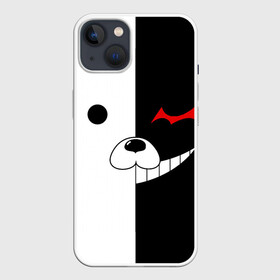 Чехол для iPhone 13 с принтом Monokuma в Кировске,  |  | anime | character | dangan ronpa | kawai | manga | аниме | анимэ | глаз | данганронпа | двухцветная | директор | злодей | из | изображение | кавай | крутой | лицо | манга | медведь | милый | мишка | на груди | необычный | нос