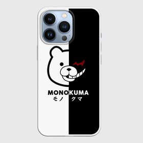 Чехол для iPhone 13 Pro с принтом _Monokuma_ в Кировске,  |  | Тематика изображения на принте: anime | character | dangan ronpa | kawai | manga | аниме | анимэ | глаз | данганронпа | двухцветная | директор | злодей | из | изображение | кавай | крутой | лицо | манга | медведь | милый | мишка | на груди | необычный | нос