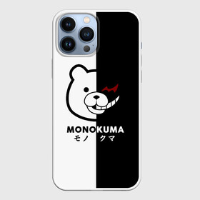 Чехол для iPhone 13 Pro Max с принтом _Monokuma_ в Кировске,  |  | Тематика изображения на принте: anime | character | dangan ronpa | kawai | manga | аниме | анимэ | глаз | данганронпа | двухцветная | директор | злодей | из | изображение | кавай | крутой | лицо | манга | медведь | милый | мишка | на груди | необычный | нос