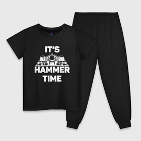 Детская пижама хлопок с принтом Its hammer time в Кировске, 100% хлопок |  брюки и футболка прямого кроя, без карманов, на брюках мягкая резинка на поясе и по низу штанин
 | hammer time | lewis hamilton | льюис хэмилтон
