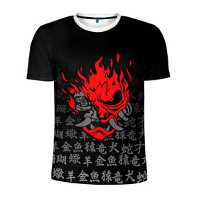 Мужская футболка 3D спортивная с принтом CYBERPUNK 2077 KEANU REEVES в Кировске, 100% полиэстер с улучшенными характеристиками | приталенный силуэт, круглая горловина, широкие плечи, сужается к линии бедра | cd project red | cyberpunk 2077 | keanu reeves | samurai | киану ривз | киберпанк 2077 | самураи